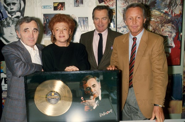 Charles Aznavour, Régine, Philippe Labro, Jacques Revaux