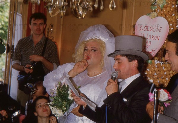 Mariage Coluche et Thierry Le Luron