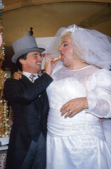 Mariage Coluche et Thierry Le Luron