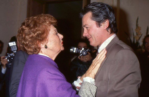 Edwige Feuillère et et Alain Delon