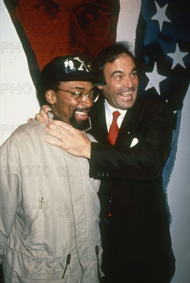 Spike Lee and Oliver Stone, 1992