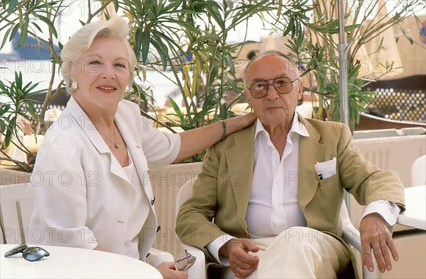 Line Renaud and his husband Loulou Gasté, 1990