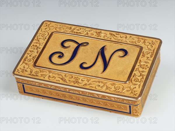 Boîte de présent au monogramme de Jérôme Napoléon