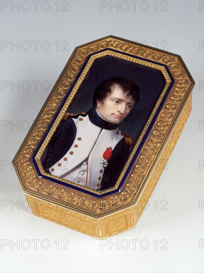 Boîte de présent. Portrait de Napoléon