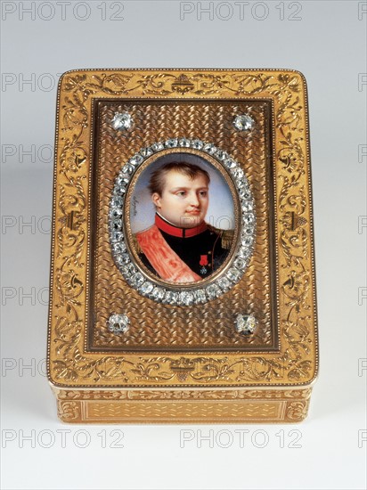 Boîte de présent. Portrait de Napoléon