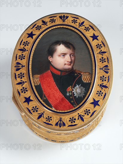 Boîte de présent. Portrait de Napoléon