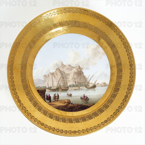 Manufacture de Dihl et Guérhard, Assiette: le port de Palerme