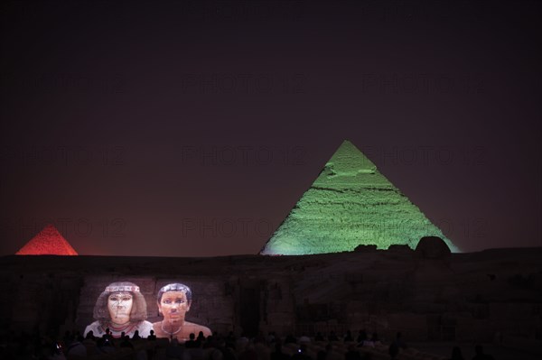 Le Caire, les pyramides, son et lumière