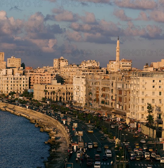 Alexandrie, le front de mer