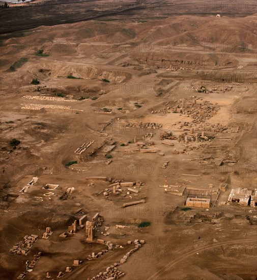 Tanis, vue aérienne du temple d'Amon