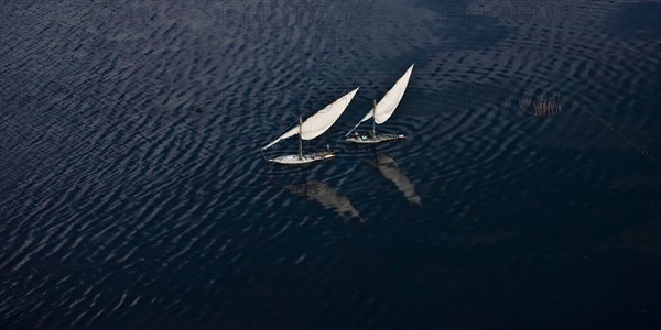 Felouques sur le delta du Nil