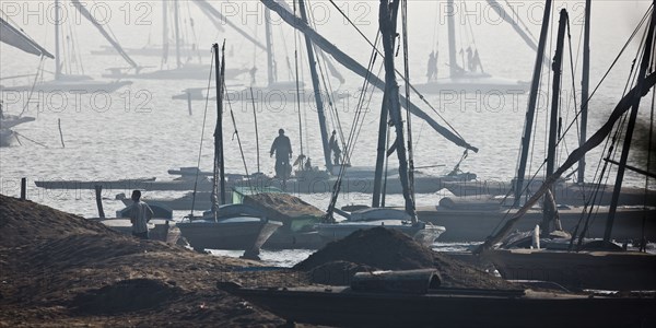 Felouques sur le delta du Nil