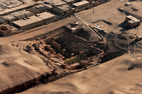Abydos, vue aérienne