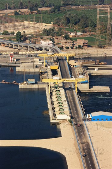 Barrage d'Esna, vue aérienne