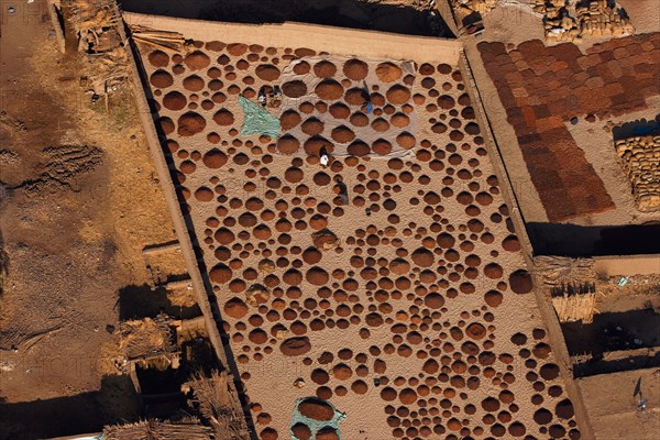 Vue aérienne du Nil entre Louxor et Assouan