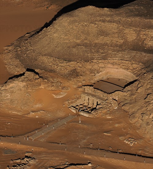 Temple de Derr, vue aérienne