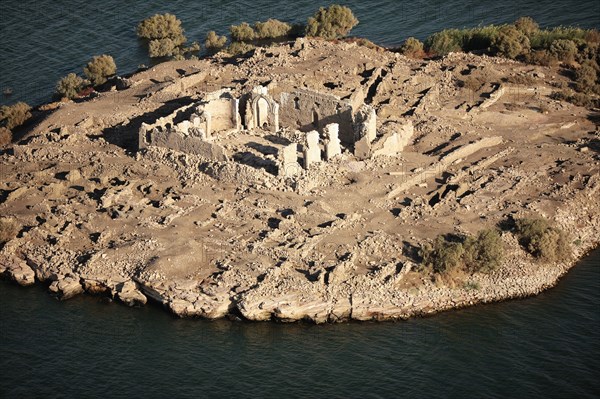 Kasr Ibrim, vue aérienne