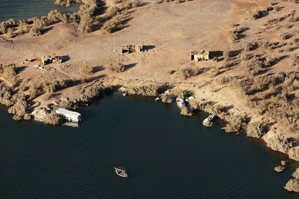 Lac Nasser, vue aérienne