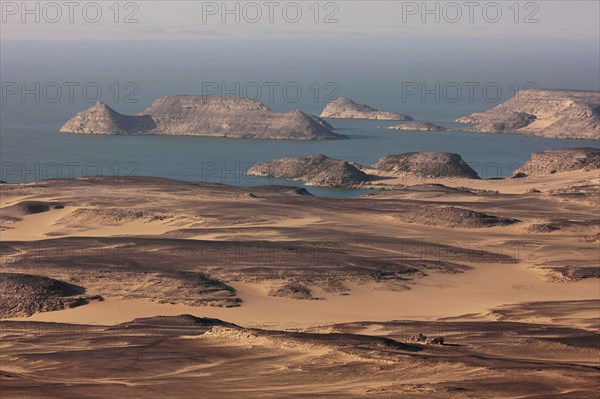 Lac Nasser, vue aérienne