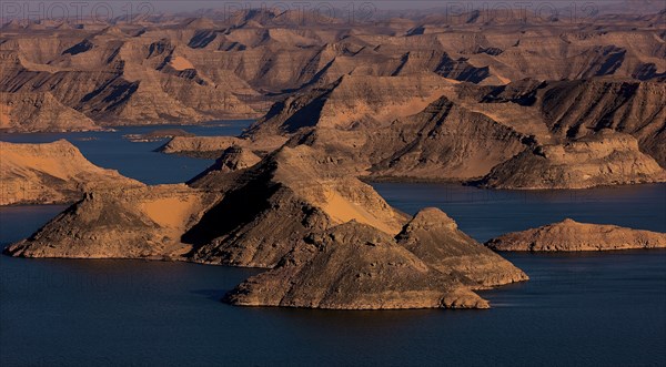 Lac Nasser, vue aérienne