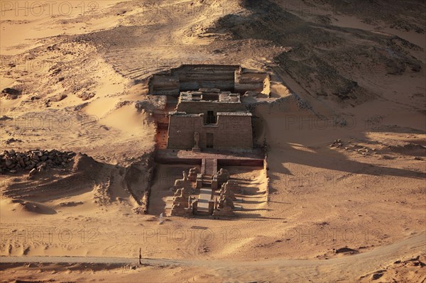 Temple de Ouadi es-Sébouah, vue aérienne