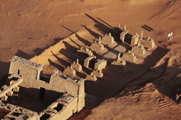 Temple de Ouadi es-Sébouah, vue aérienne