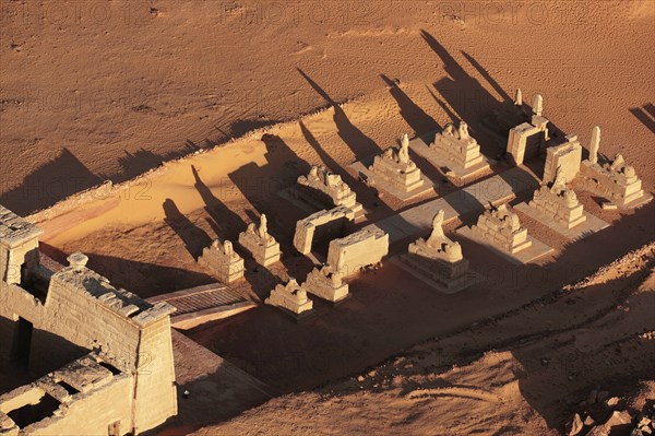 Temple de Ouadi es-Sébouah, vue aérienne