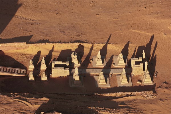 Temple de Ouadi es-Sébouah, vue aérienne