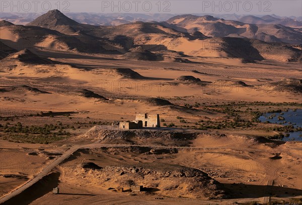 Temple de Ouadi es-Sébouah, vue aérienne