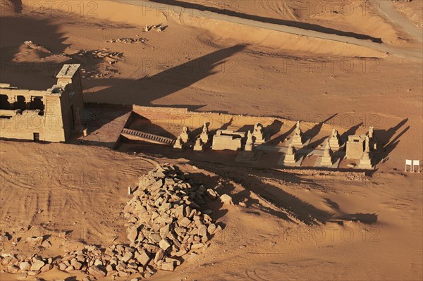 Temple de Ouadi es-Sébouah, vue aérienne