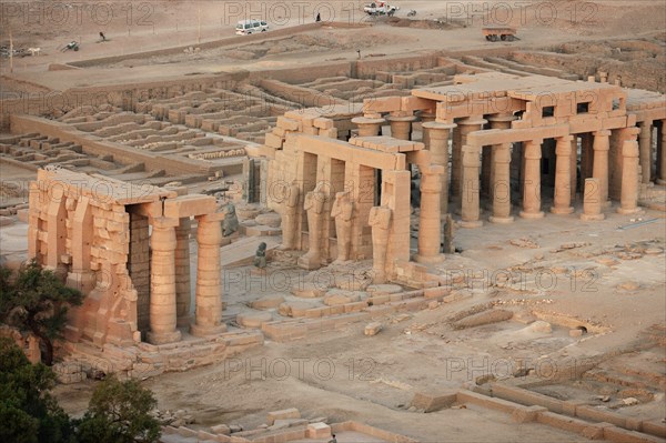 Ramesseum, vue aérienne