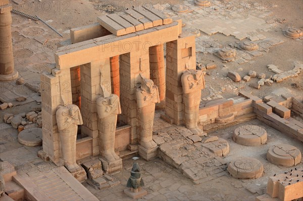 Ramesseum, vue aérienne