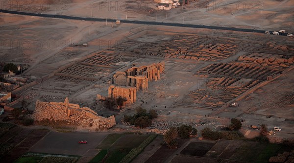 Ramesseum, vue aérienne