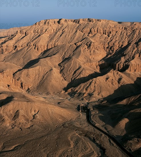 Vallée des Reines, vue aérienne