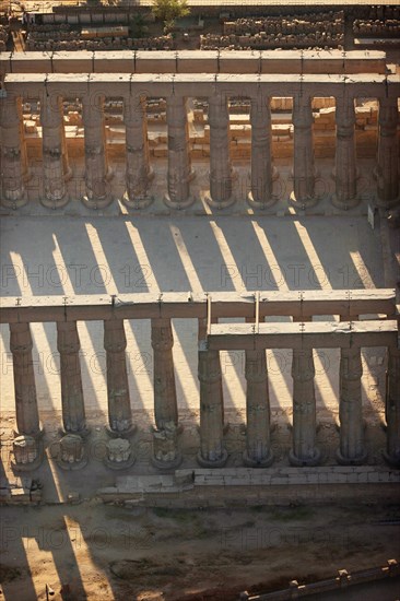 Temple de Louxor, vue aérienne