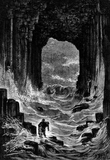 Jules Verne, "Le rayon vert", illustration