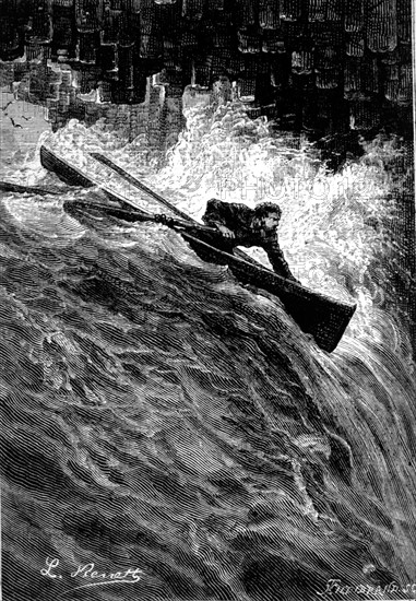 Jules Verne, "Le rayon vert", illustration
