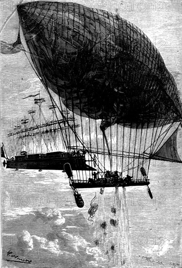 Jules Verne, "Robur le Conquérant", illustration