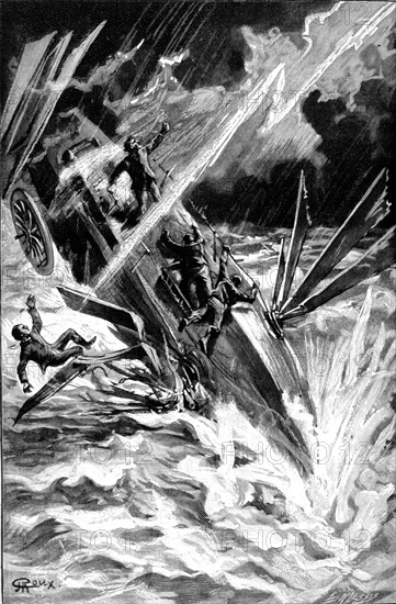 Jules Verne, "Maître du monde", illustration