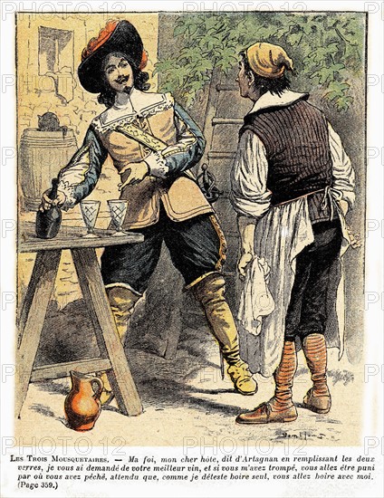 Illustration in 'The Three Musketeers'