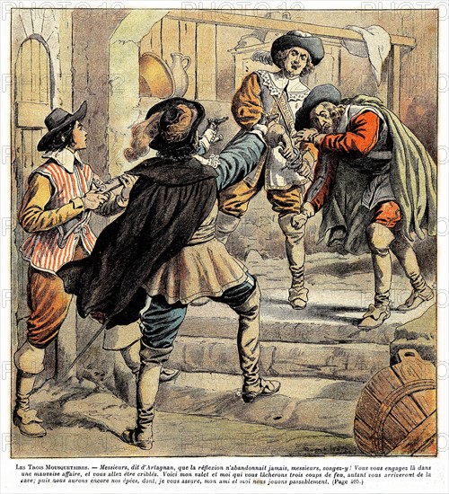 Illustration in 'The Three Musketeers'