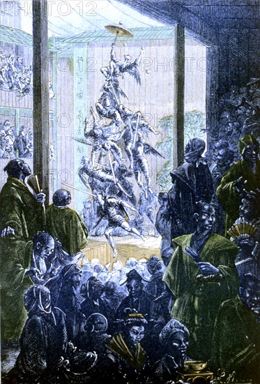 Jules Verne, "Le tour du monde en 80 jours", Illustration de Benett