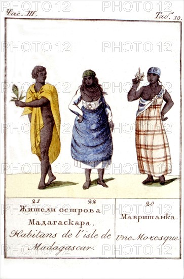 Inhabitants of Madagascar, A Moorish woman (1816)