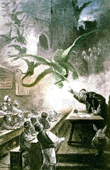 Illustration in 'The Carpathian Castle'