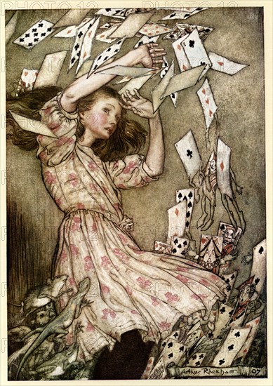 Alice au pays des merveilles, illustration d'Arthur Rackham