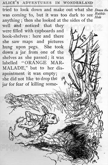 Alice au pays des merveilles, illustration d'Arthur Rackham