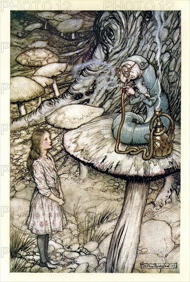 Alice au pays des merveilles, illustration d'Arthur Rackham