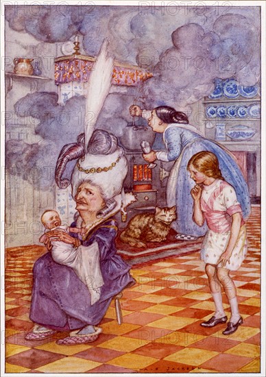 Alice au pays des merveilles, illustration de A.E. Jackson