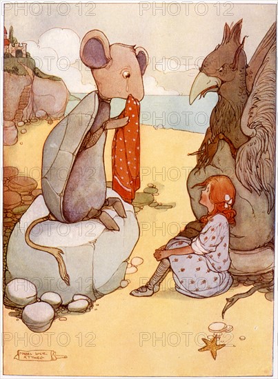 Alice in Wonderland, illustration by Mabel Lucie Attwell