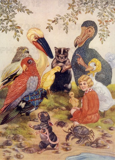 Alice au pays des merveilles, illustration de D.R. Sexton
